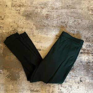 Dark Green pull on dress pants